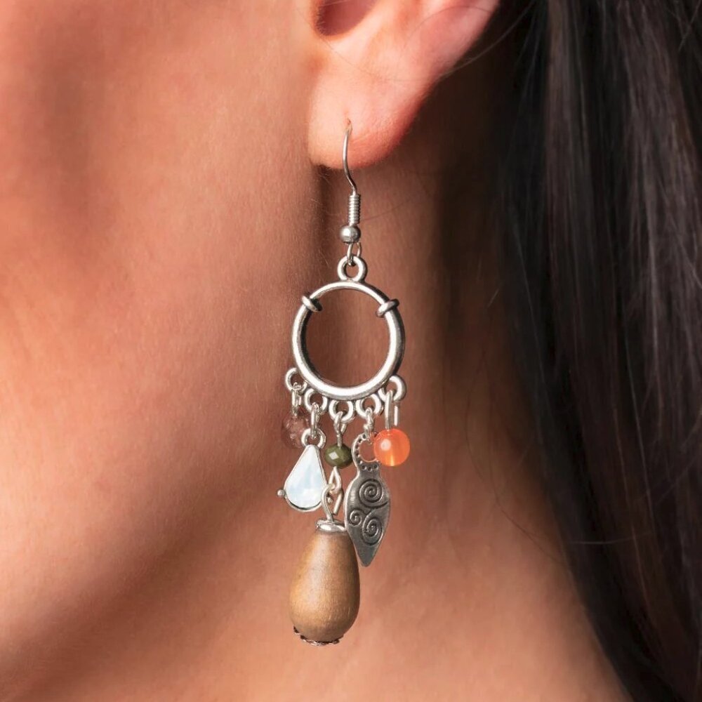 Paparazzi Jewelry Accessories - Bountiful Blessings - Multi Earrings - Vintage